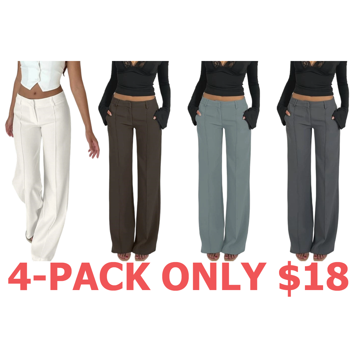 Women's Casual Fashion Suit Pants