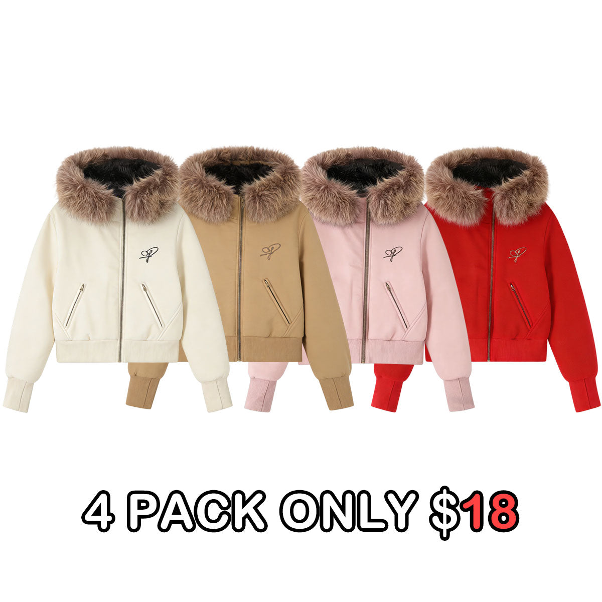 Winter Faux Fur Collar Jacket