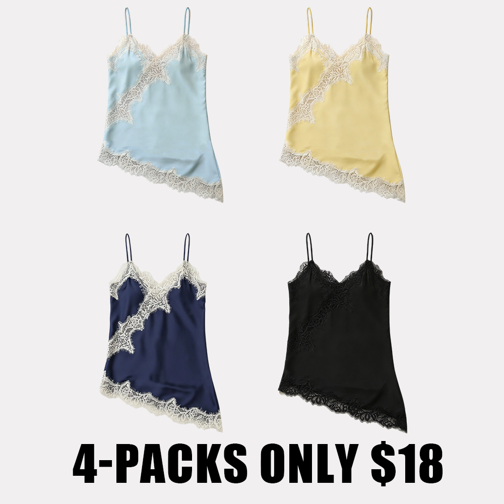 Lace Trim Satin Camisole