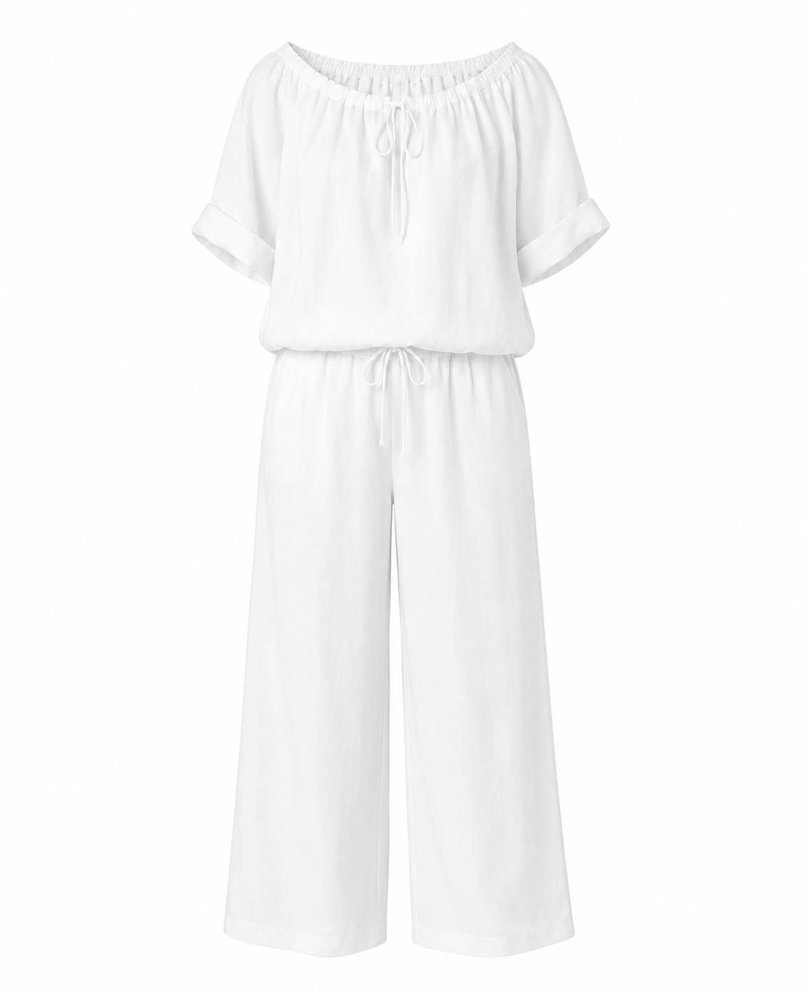 ⏳Time-Limited Special⏰Women's Drawstring Top & Pants 2-Piece Set – Relaxed Fit