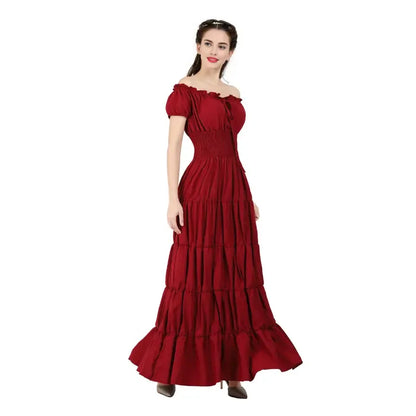 Women Medieval Irish Under Dress Retro Gown