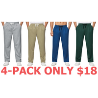 4-Pack (Gray,Khaki,Royal Blue,Deep Green)