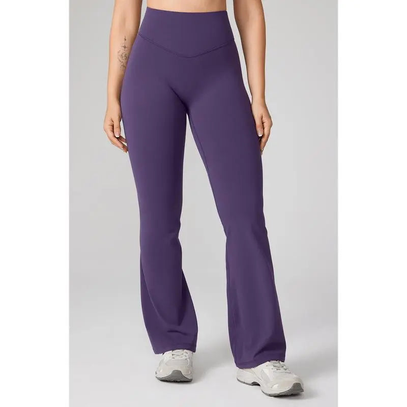 🔥8- PACK No Front Seam Flare Leggings 31"