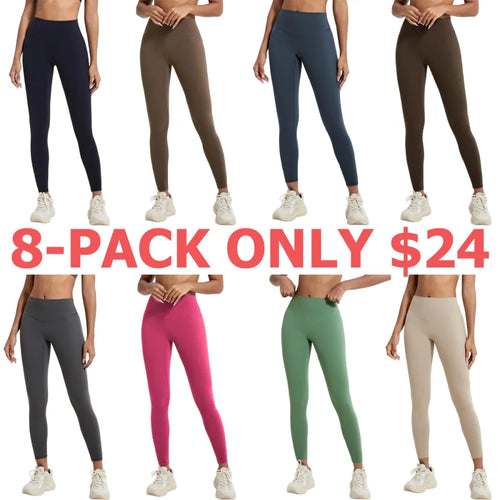 Women's Solid Color Sports Leggings