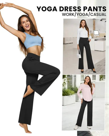 🔥8- PACK Women Loose High-Waist Business Casual Pants