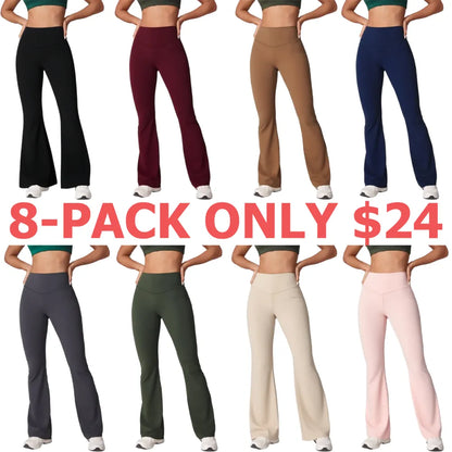 Latest 8-Piece Set of Seamless Bell-Bottom Pants