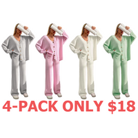 4-Pack (Grey,Coffee Brown,Light Blue,Light Green)