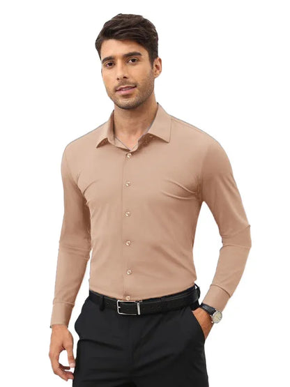16-Way Stretch Slim Fit Long Sleeve Button Down Shirts Wrinkle Free Traveler Shirts