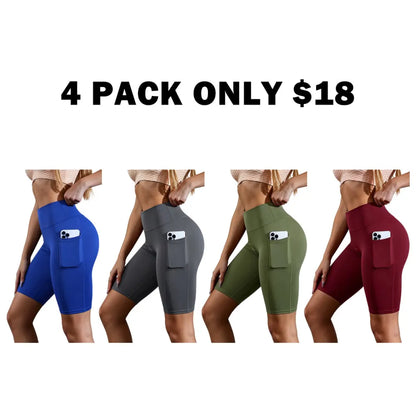High Waist Athletic Yoga Shorts