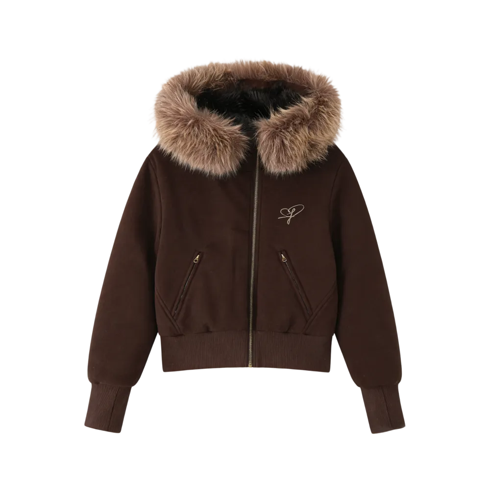 Winter Faux Fur Collar Jacket