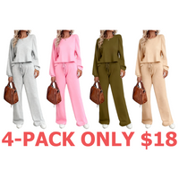 4-Pack (Grey,Rose Red,Olive Green,Light Coffee)