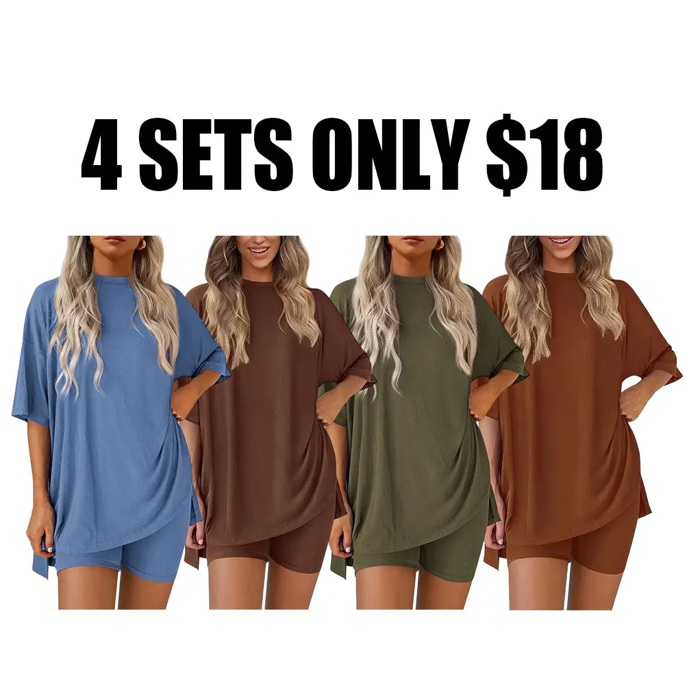 Women'S Summer Casual Loose Two-Piece Set