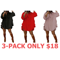 3-Pack (Black,Red,Baby Pink)