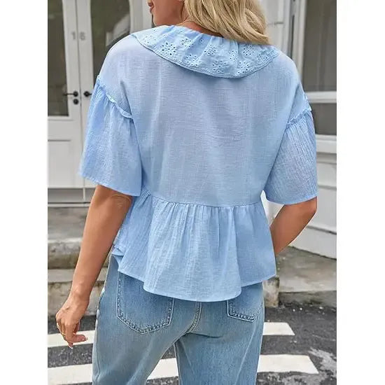 Women's Cropped Babydoll Tops
