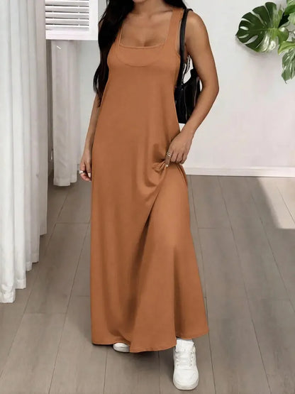 Heather Tank Top & Cutout Maxi Dress Set