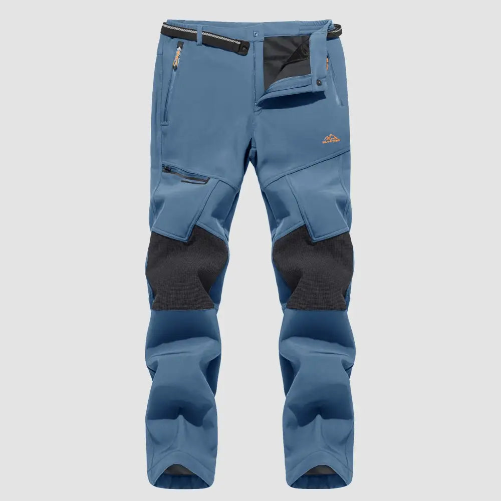 Men's Fleece-Lined Winter Ski Pants – Water-Resistant with 4 Zip Pockets