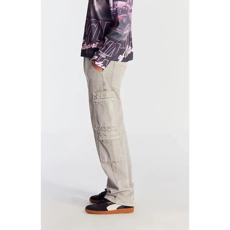 Men's Cotton Baggy Cargo Jeans