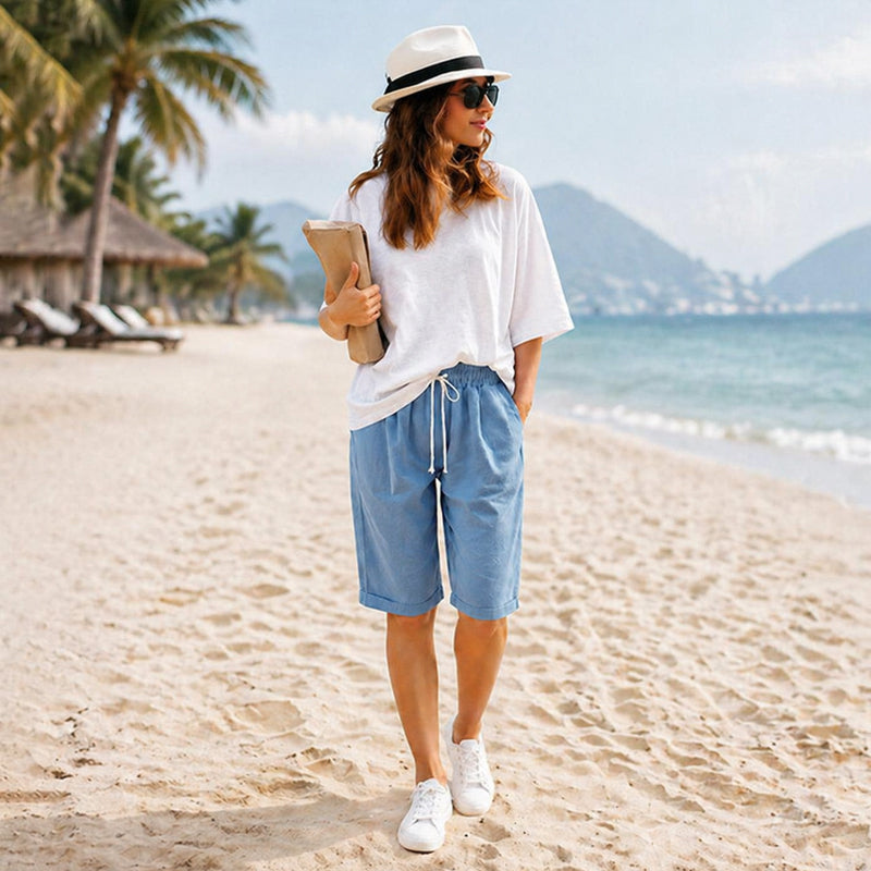 (🔥Summer Hot Sale -78% OFF🔥)Elastic Waist Casual Comfy Summer Shorts