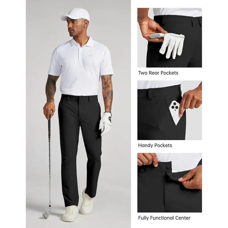 Men's Golf Stretch Straight Leg Pants
