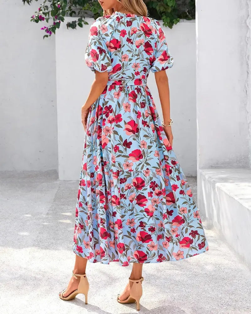 Women Summer Floral Maxi Dresses