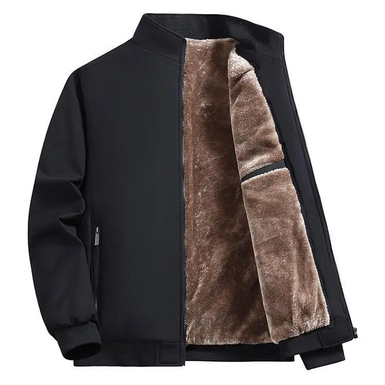 Men's Zip Up Thermal Lined Fleece Jacket