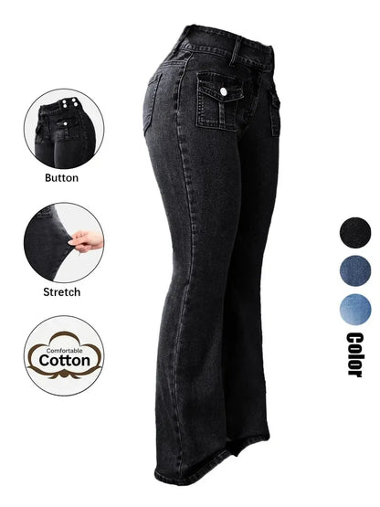 Women's Pocket Stretchy Jeans