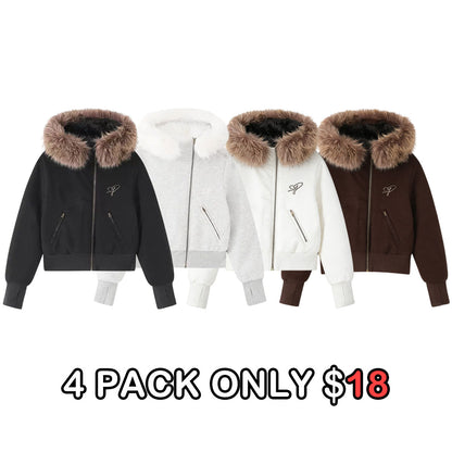 Winter Faux Fur Collar Jacket
