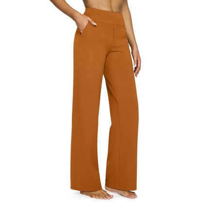 Women's 8-Piece Set Wide-Leg Pants with Pockets