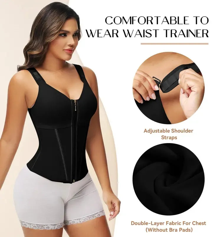 Waist Shapewear for Women with Bra Tummy Control Girdle