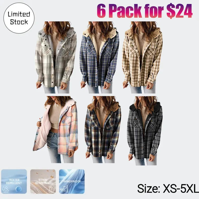 Women's plaid jacket