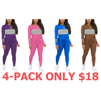 4-Pack (Purple,Hot Pink,Blue,Brown)