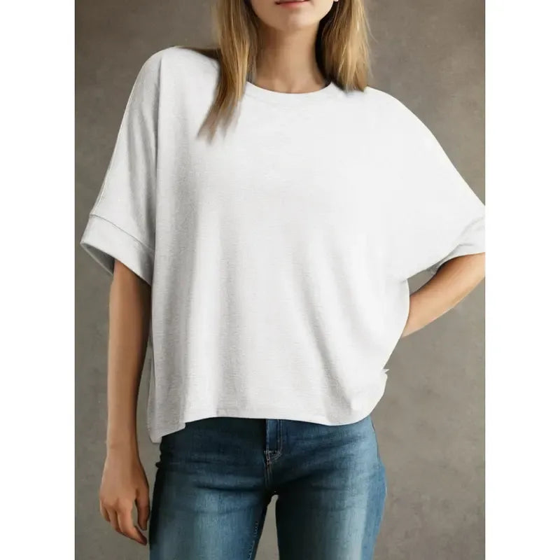 🔥Women'S Tops For Women 2026 Loose Oversized Basic Tee Comfortable Soft Fabric Flattering Fit