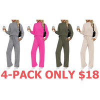 4-Pack (Grey,Hot Pink,Army Green,Beige)