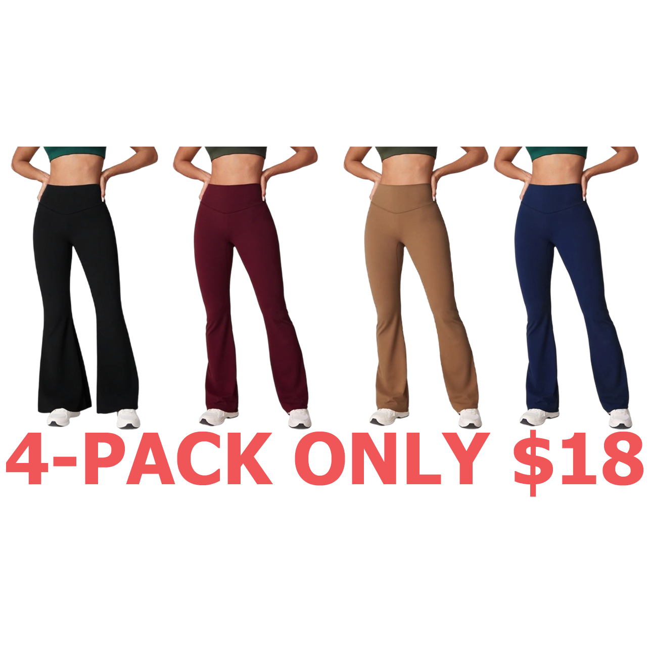 Latest 8-Piece Set of Seamless Bell-Bottom Pants