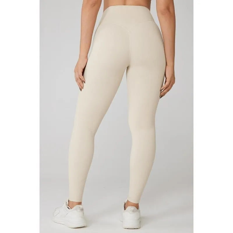 Women's 8-Piece Set High-Waisted Seam Sports Leggings