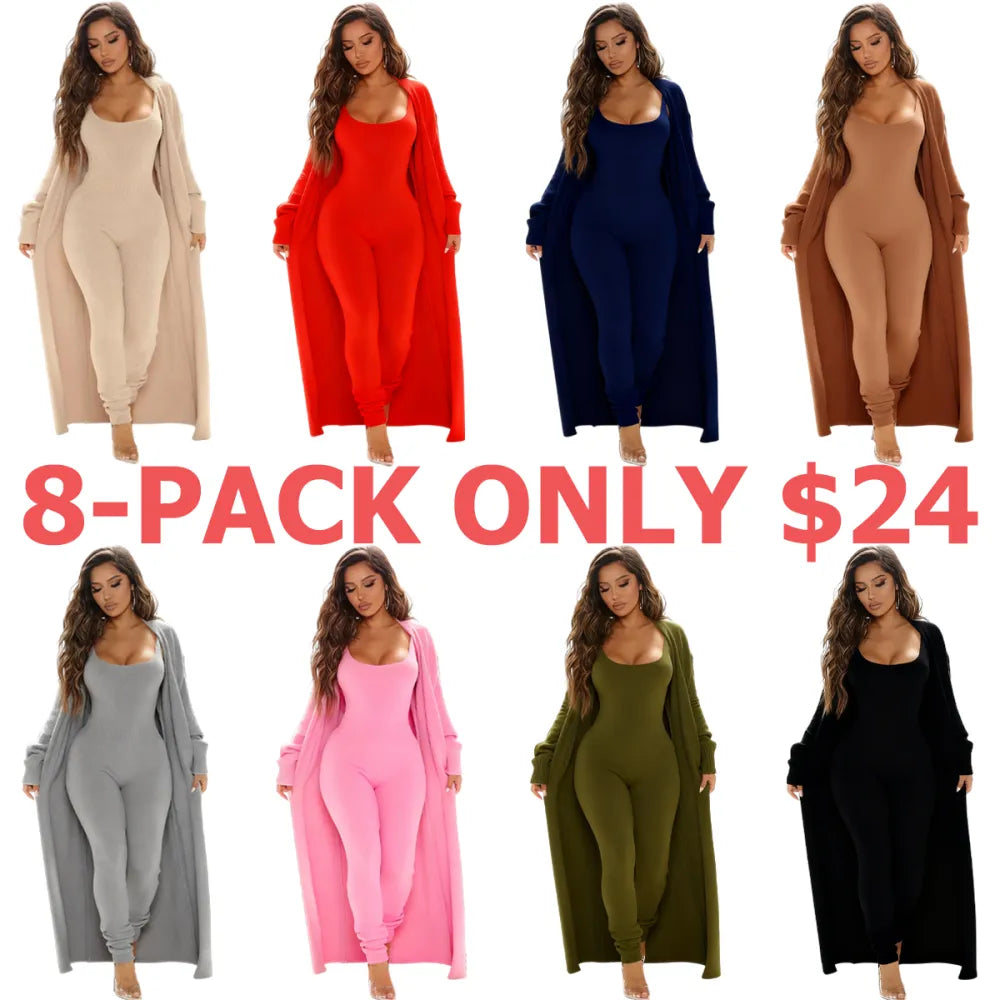 Cozy 2 Piece Ensemble Jumpsuit Sta