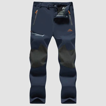 Men's Fleece-Lined Winter Ski Pants – Water-Resistant with 4 Zip Pockets