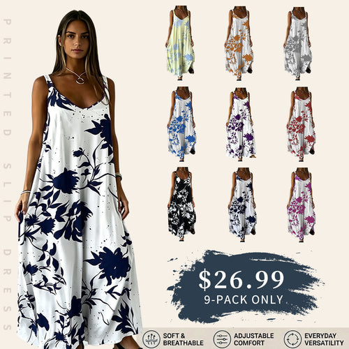 🔥Summer Sale🔥Boho Casual Loose Cami Dress
