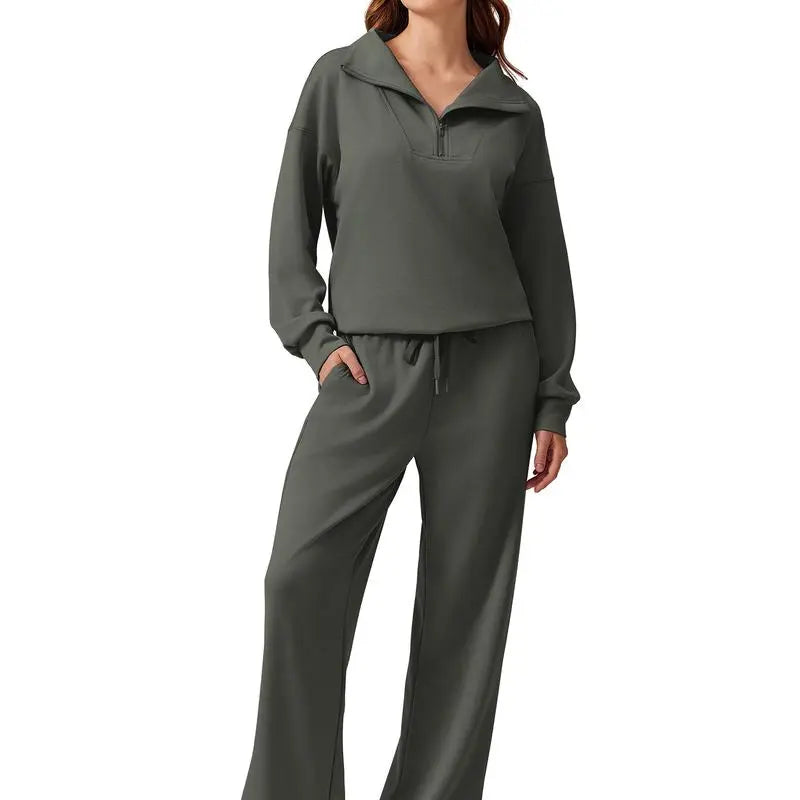 Women's Two-Piece Sports Set Long-Sleeved