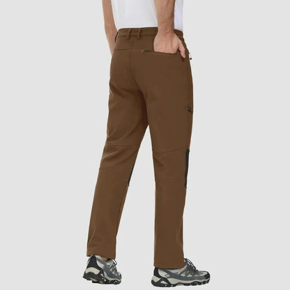 Men's Fleece-Lined Winter Ski Pants – Water-Resistant with 4 Zip Pockets