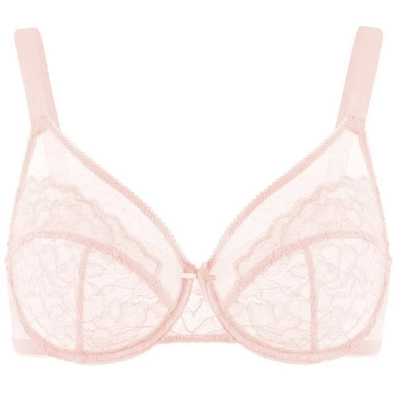 Enchante Floral Lace Plus Size Full Coverage Bra