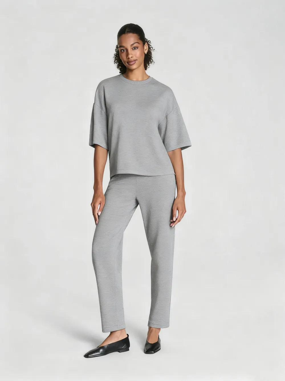 Relaxed Tee +Slim Straight Pant- 2 Piece Set