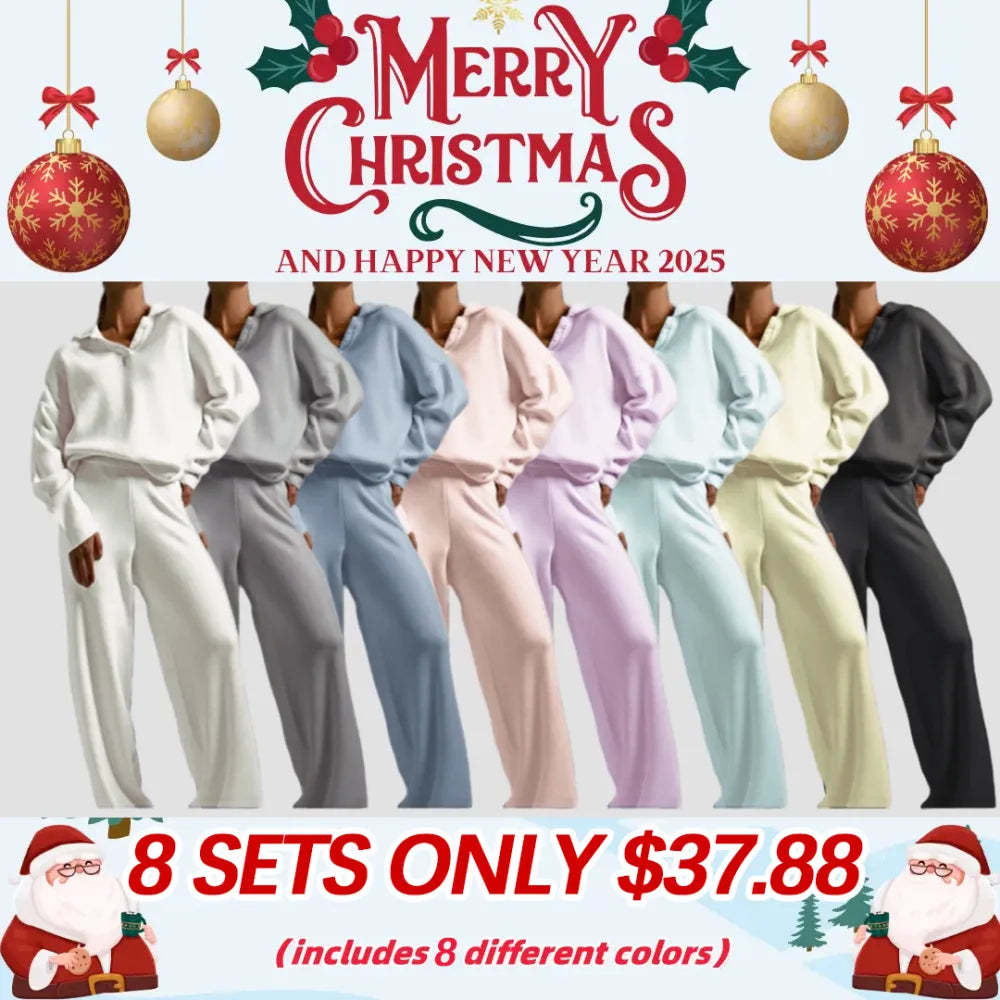 Knit Top and Wide Leg Pants 2 Piece Set
