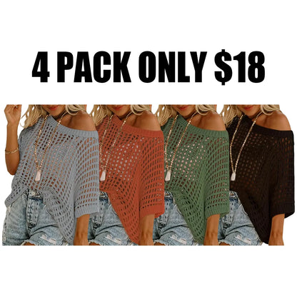 Women'S Summer Round Neck Short Sleeve Sweater