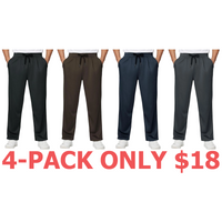4-Pack (Black,Brown,Navy Blue,Dark Gray)