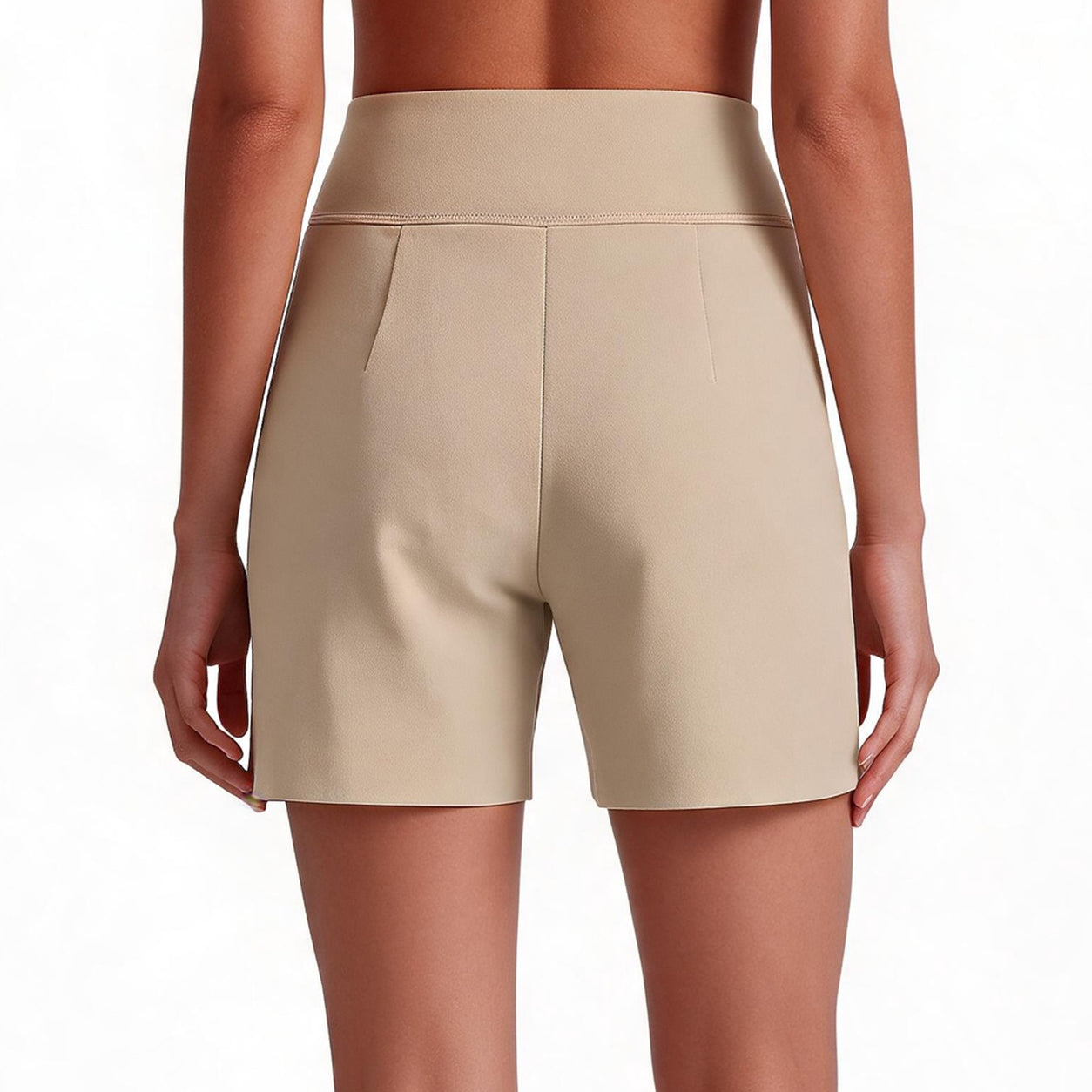 🔥 Women's High-Waisted Bermuda Shorts with Pockets – No Ride-Up, No Chafing, All-Day Comfort