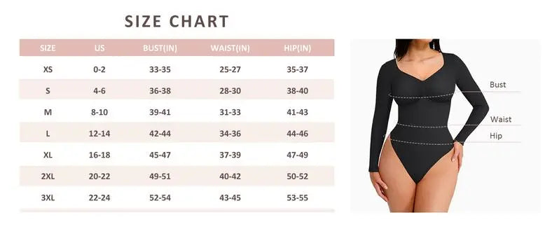 Women's Seamless Sculpt Long Sleeve Thong Comfortable Bodysuit for
