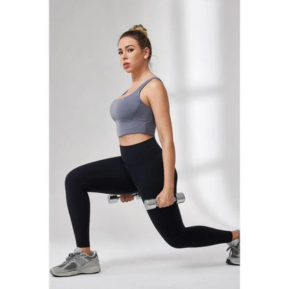 Women's 8-Piece Set High-Waisted Seam Sports Leggings