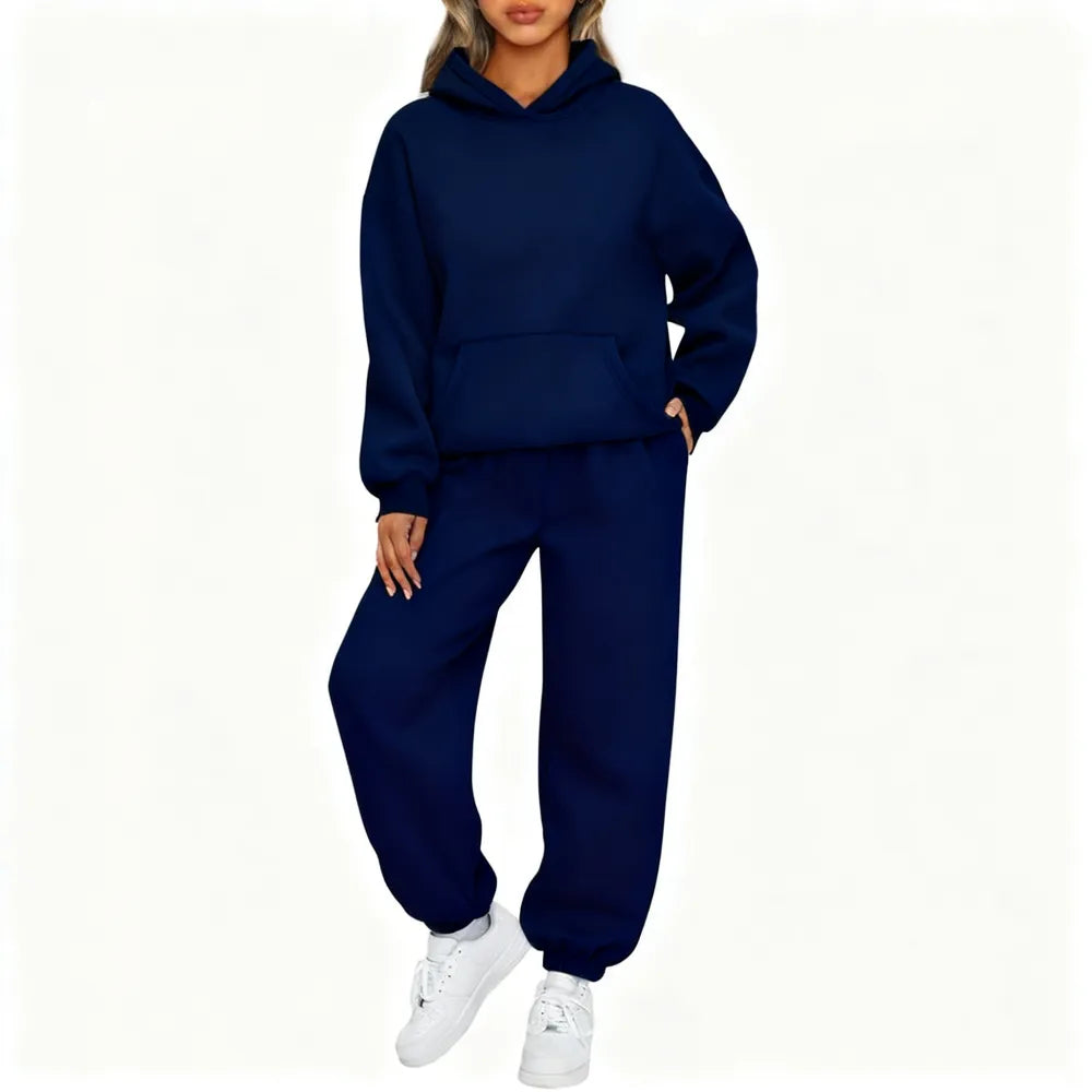 Womens 2 Piece Outfits Lounge Hoodie Sweatsuit