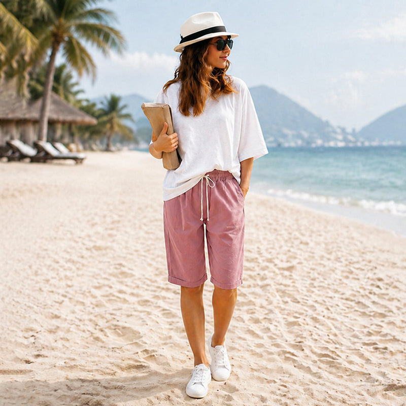 (🔥Summer Hot Sale -78% OFF🔥)Elastic Waist Casual Comfy Summer Shorts